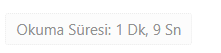 Okuma Süresi